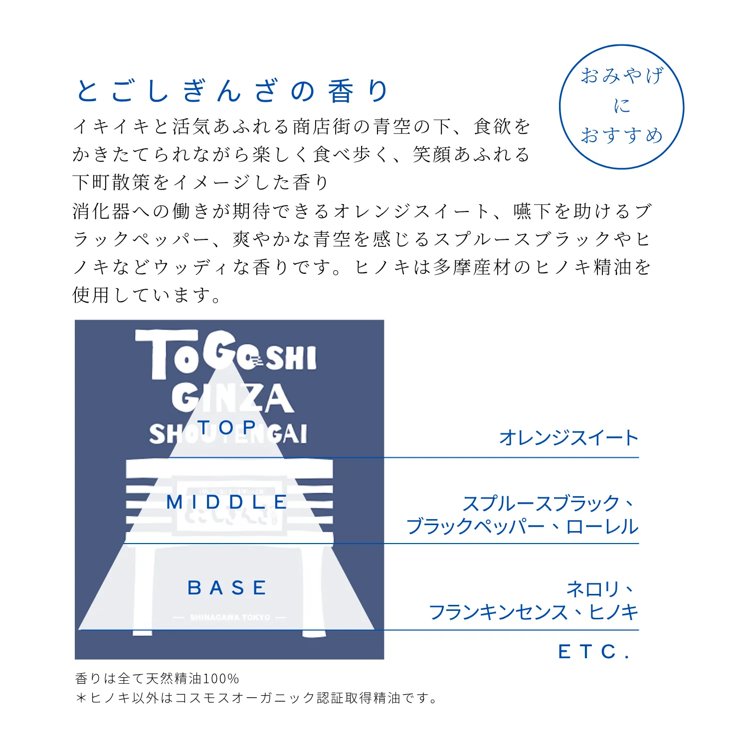 ルームフレグランス アロマスプレー とごしぎんざの香り 30mL 食べ歩きの街、戸越銀座商店街をイメージした香り オーガニック精油ブレンド 4 ルームフレグランス アロマスプレー とごしぎんざの香り 30mL 食べ歩きの街、戸越銀座商店街をイメージした香り オーガニック精油ブレンド - 画像 (4)