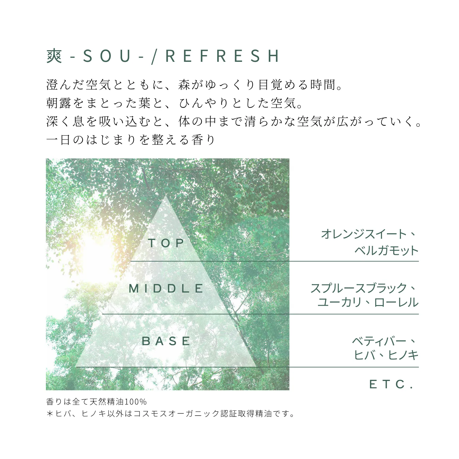 爽 -SOU- / REFRESH｜一日のはじまりを整える香り