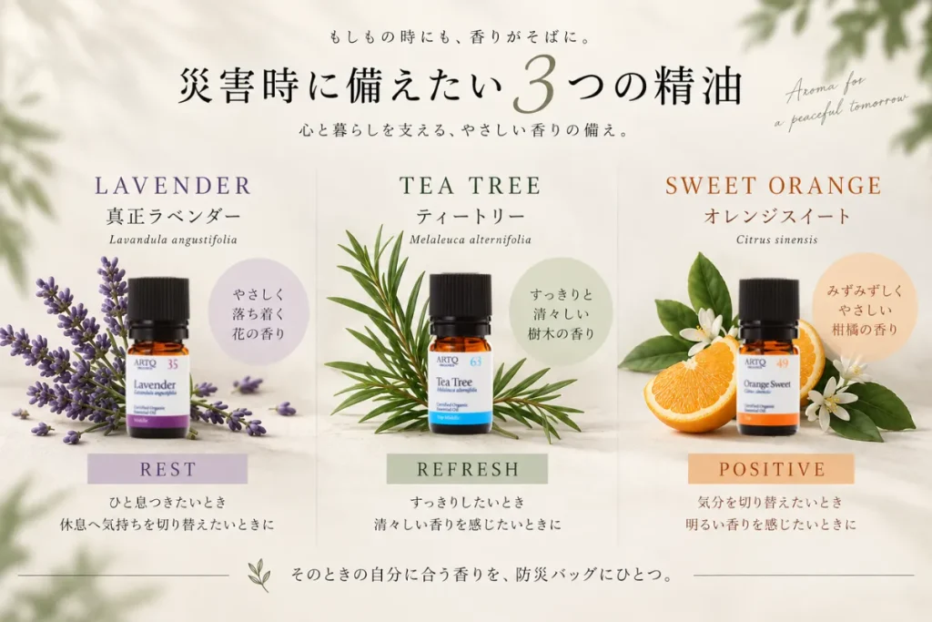 3つの精油